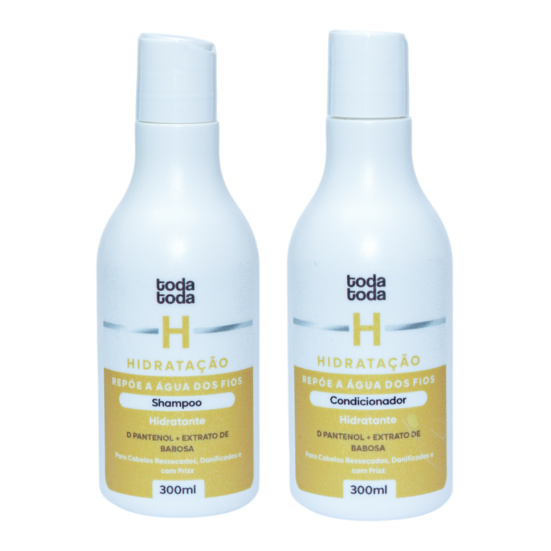 Shampoo e Condicionador Hidratação - Para Cabelos Secos e Opacos 300g